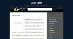 Desktop Screenshot of bassstoreca.info